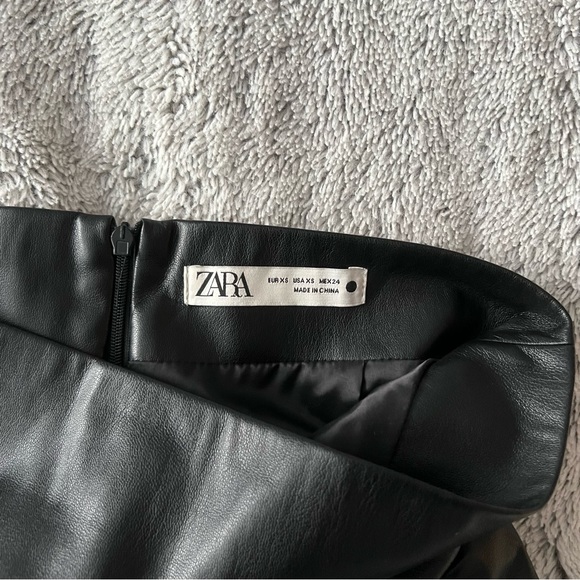 Vegan Leather Skirt - Picture 3 of 4